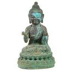 Bronze Antique Tibet Buddha on Lotus Base (ANT-171)