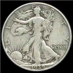 1939D Walking Liberty Half Dollar Better Grade (COI-5946)