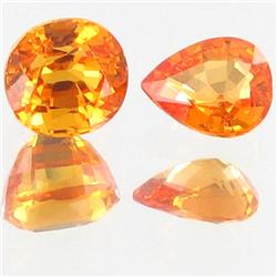 3.65ct Orange Sapphire Appraised $24k (GEM-22907)