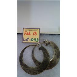 Good SILVER Tribal Earring Pair