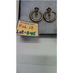 Good SILVER Tribal Earring Pair