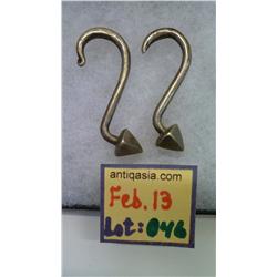 Good SILVER Tribal Earring Pair