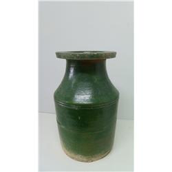 Large Green-Glazed JAR