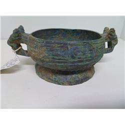 Fine ZHOU Bronze CONTAINER