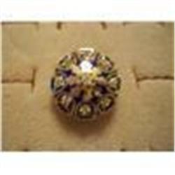 1920's 14K Gold, 1 Carat Diamond Ring W/Lapis Inlay, 14.2 Grams Gold