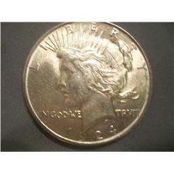 1924 Silver Peace Dollar, BU/MS