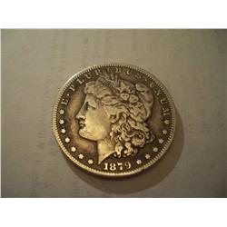 WOW KEY DATE 1879 Carson City Morgan Silver Dollar, VF