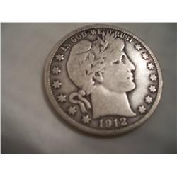 4 Silver Barber Quarters 1914, 1915-D, 1914-D, 1912