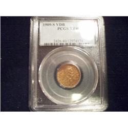1909-S Bronze Indian Head Cent VDB XF40 PCGS