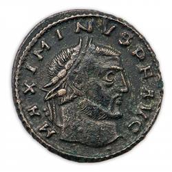 Ancient Coin - Maximus II Follis AD 309-313.  BUDGET.