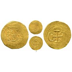 Mexico City, Mexico, cob 8 escudos, 1714J, with date at top of cross and GRAT at 10-11 o'clock on sh