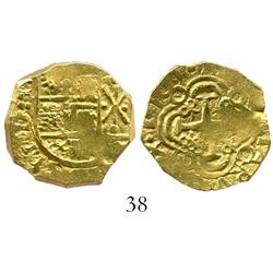 Bogota, Colombia, cob 2 escudos, 1709, from the 1715 Fleet.