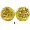 Image 1 : Bogota, Colombia, cob 2 escudos, Philip V, assayer S (1720s).