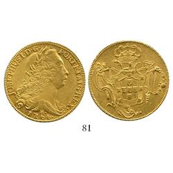 Brazil (Rio mint), 6400 reis, Joseph I, 1766-R.
