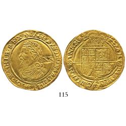 London, England, laurel (20 shillings), James I (4th bust), mintmark lis (1623-4).