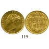 Image 1 : London, England, 1/2 sovereign, Victoria (young head), 1859.