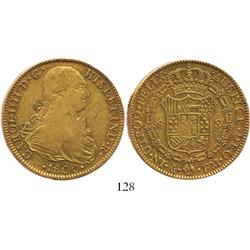 Mexico City, Mexico, bust 8 escudos, Charles IV, 1800FM.
