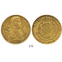 Mexico City, Mexico, bust 8 escudos, Ferdinand VII ("armored" bust), 1808TH.