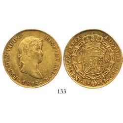 Mexico City, Mexico, bust 8 escudos, Ferdinand VII, 1818JJ.