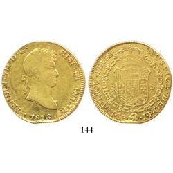 Lima, Peru, bust 8 escudos, Ferdinand VII, 1816JP.