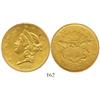 Image 1 : USA (San Francisco mint), coronet $20 double eagle, 1856-S, encapsulated SEGS MS-62 Sea Salvage, fro