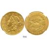 Image 1 : USA (San Francisco mint), coronet $20 double eagle, 1856-S, encapsulated NGC UNC details / sea salva