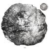 Image 1 : Large silver "splash" ingot with partial tax stamp, 3164 grams.