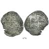 Image 1 : Potosi, Bolivia, cob 8 reales, 1654E.