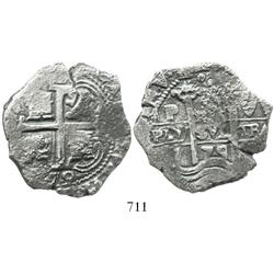 Potosi, Bolivia, cob 8 reales, 1679V.