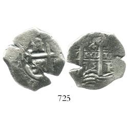 Potosi, Bolivia, cob 4 reales, 1675E.