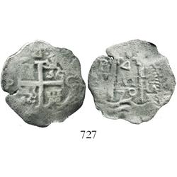 Potosi, Bolivia, cob 4 reales, 1679C.