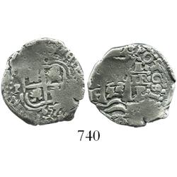 Potosi, Bolivia, cob 1 real, 1655E.