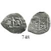 Image 1 : Potosi, Bolivia, cob 1 real, 1677/6E, rare.