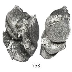 Clump of 7 Potosi, Bolivia, cob 1R.