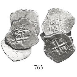 Clump of 3 Potosi, Bolivia, cob 1R.