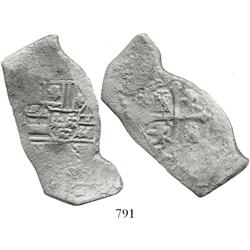 Mexico City, Mexico, cob 8 reales, Philip V, assayer not visible.