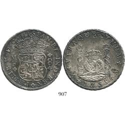 Mexico City, Mexico, pillar 8 reales, Philip V, 1735MF.