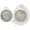 Image 1 : Mexico City, Mexico, pillar 8 reales, Philip V, 1738MF, mounted in a sterling silver bezel with neck