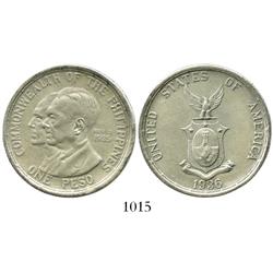 Philippines, peso, 1936, Murphy and Quezon, possible contemporary forgery.