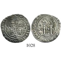 Mexico City, Mexico, 1 real, Charles-Joanna, "Late Series," M to left, L to right.