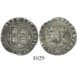 Mexico City, Mexico, 1 real, Charles-Joanna, "Late Series," M to left, L to right.