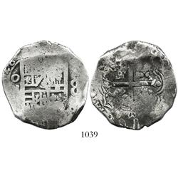 Mexico City, Mexico, cob 8 reales, (1)628(D), rare.