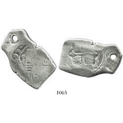Mexico City, Mexico, cob 8 reales, 1699L, very rare.