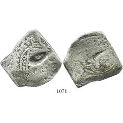 Mexico City, Mexico, cob 8 reales, 1721J, rare.