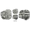 Image 1 : Lima, Peru, cob 1/2 real, (175)0( R ), very rare error struck from 1E die.