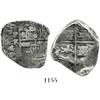 Image 1 : Potosi, Bolivia, cob 4 reales, Philip IV, assayer TR (late 1630s-early 1640s).