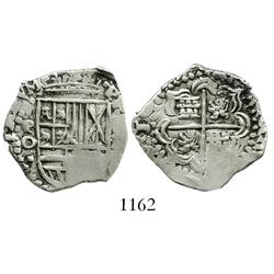 Potosi, Bolivia, cob 2 reales, (1649)O.