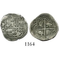 Potosi, Bolivia, cob 1 real, Philip III, assayer Q.