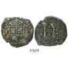 Image 1 : Potosi, Bolivia, cob 2 reales, 1652E transitional Type I, very rare.