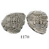 Image 1 : Potosi, Bolivia, cob 1 real, 1652E transitional Type II, rare.
